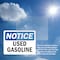 Signmission Used Gasoline OSHA Notice Sign, Vinyl Decal, 10in W x 7in L, 2PK OS-2PACK-NS-D-710-L-18829 - alternate 3
